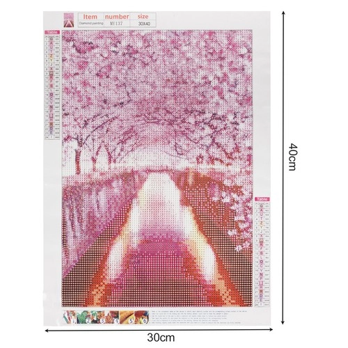 Motivo romantico di sakura nel formato 30 × 40 cm