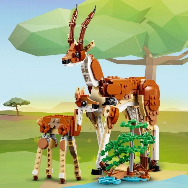 Animali Selvaggi Da Safari LEGO Creator 3-in-1