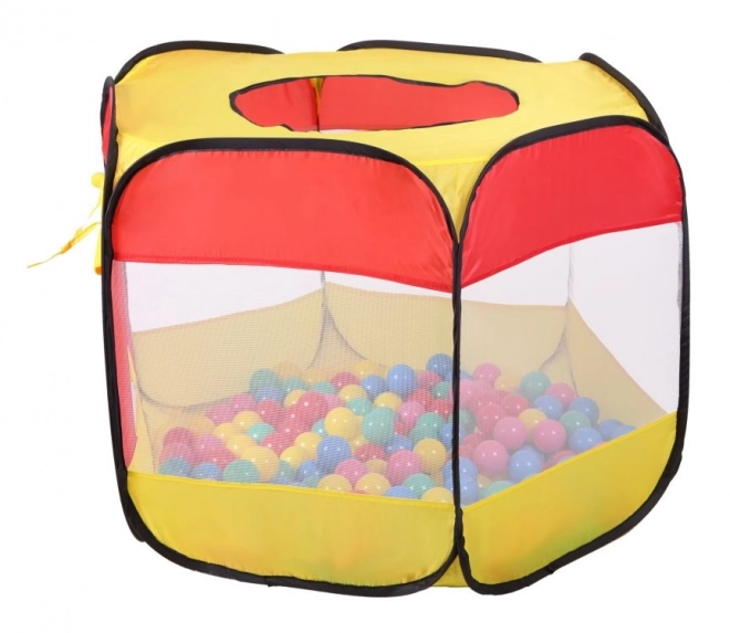 Tenda pop-up esagonale con palline