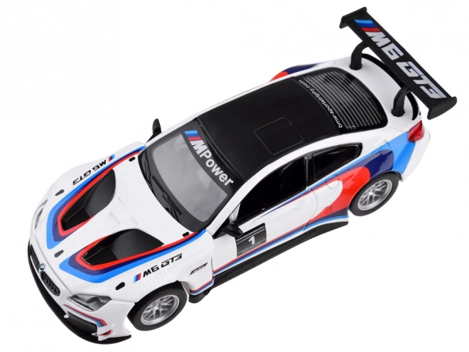 Modello in metallo BMW M6 GT3 con luce e suono in scala 1:32