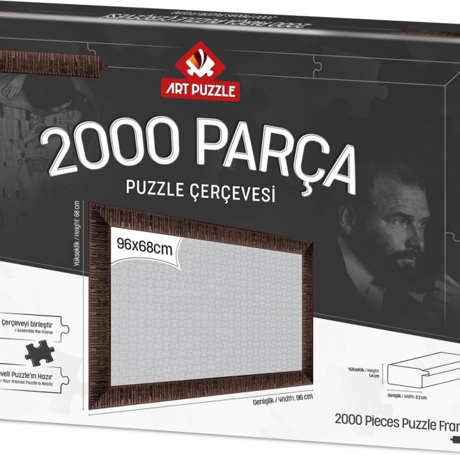 Cornice per puzzle 96x68 cm marrone