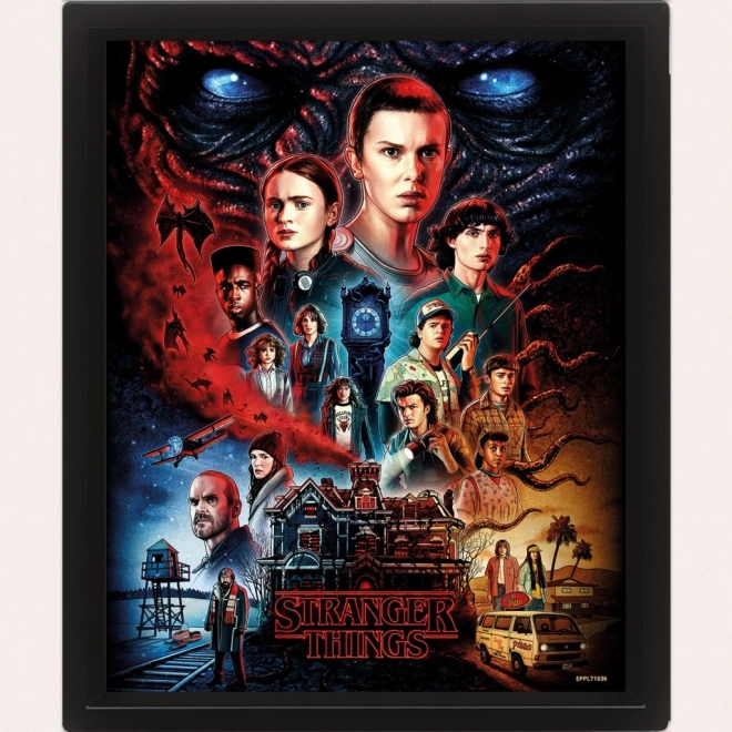 Quadro 3D Stranger Things Vecna