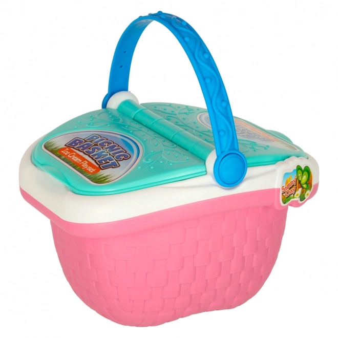 Cesto da picnic con dessert