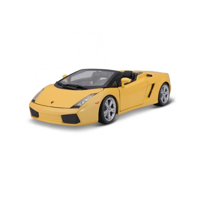 Lamborghini Gallardo Spyder Giocattolo Metallo Giallo Scala 1:18