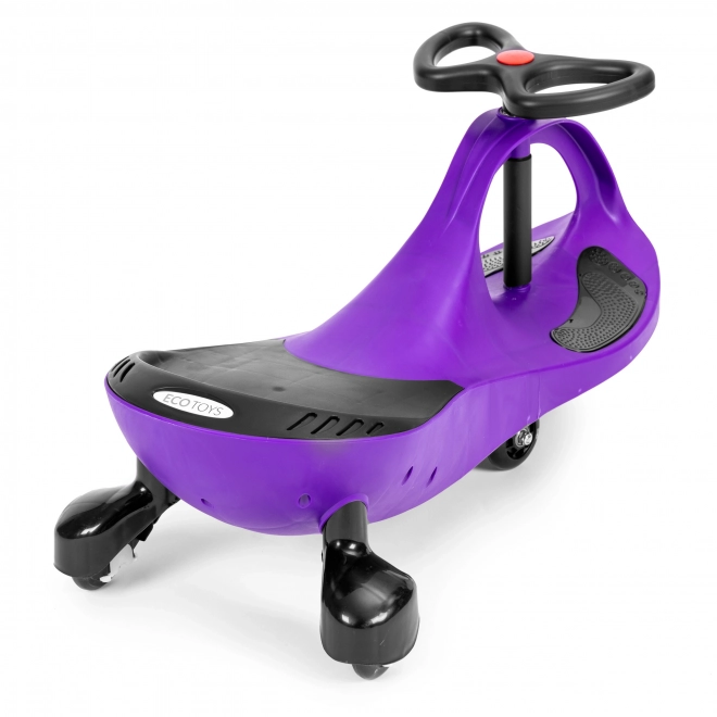 Macchina Wiggle con ruote LED viola per bambini ECOTOYS