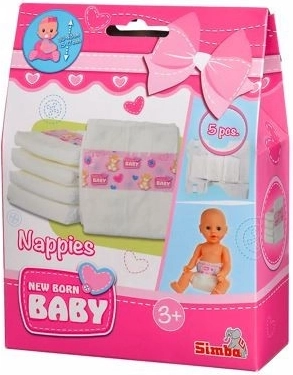 Simba 5 pannolini per bambola neonato