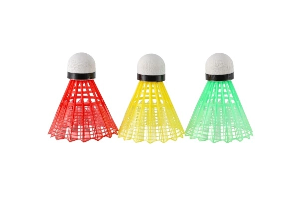 Set di navette da badminton colorate in plastica