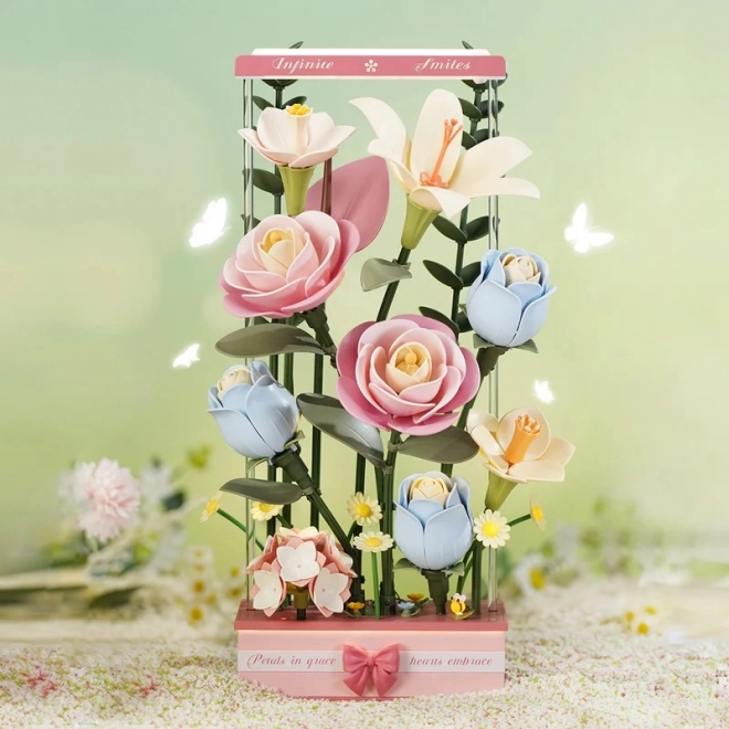 Puzzle 3D RoboTime Scatola di Fiori con LED