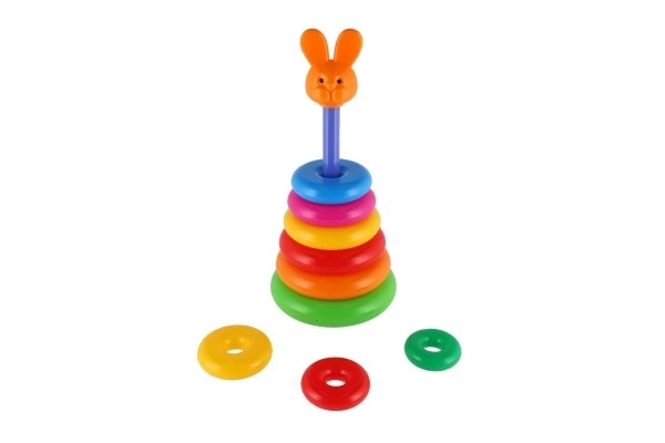 Piramide ad anelli in plastica 28cm 2 varianti