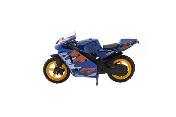 Modello Di Motocicletta Da Corsa In Metallo/Plastica 8cm