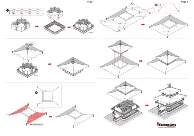 Puzzle 3D Metal Earth Tempio Kinkaku-ji Oro