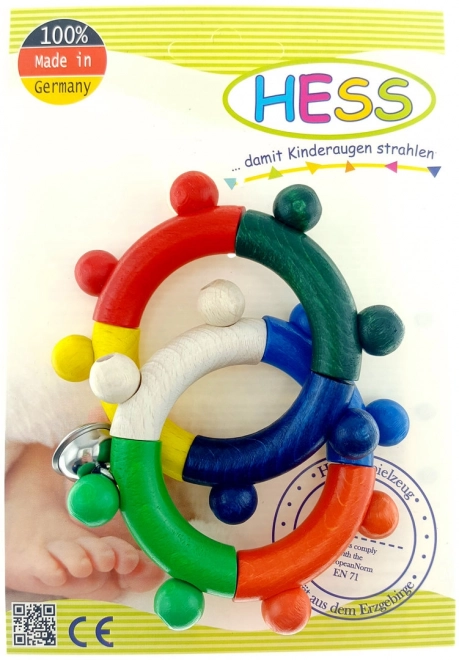 Hess Sonaglio ad Anelli Colorati in Legno