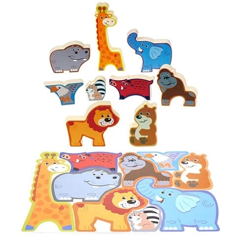 Puzzle Safari Cubi in Plastica