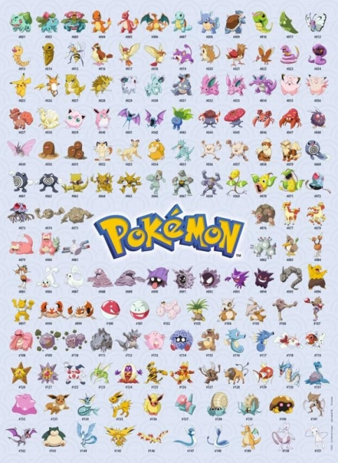 Puzzle con i primi 151 Pokemon