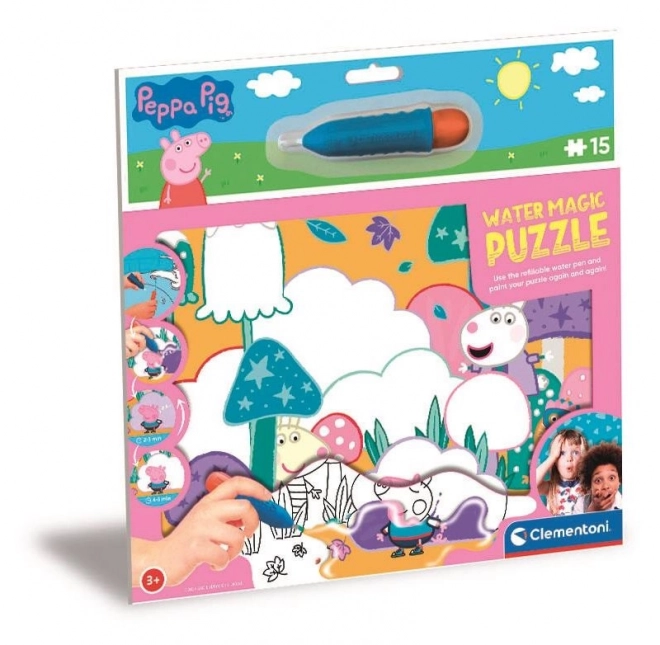 Puzzle Magico d'Acqua Peppa Pig 15 Pezzi