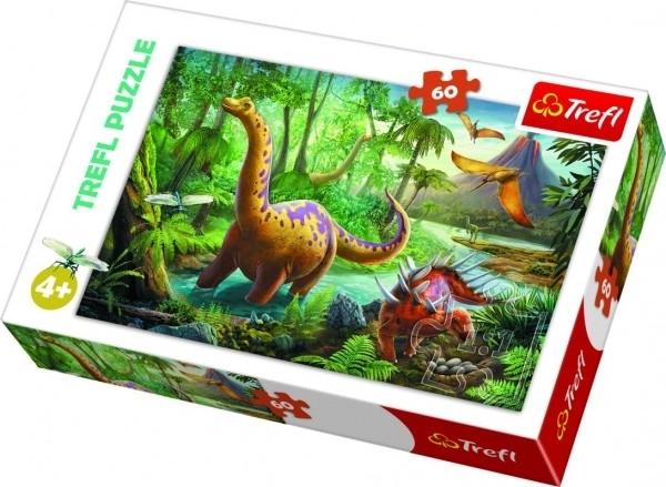 Puzzle 60 pezzi Avventure dei dinosauri