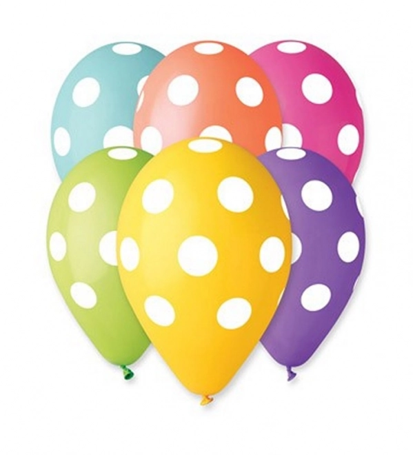Palloncini gonfiabili a pois - 5 pezzi
