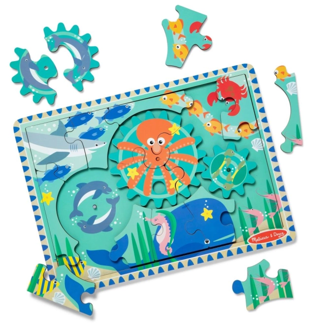 Gioco educativo con ingranaggi