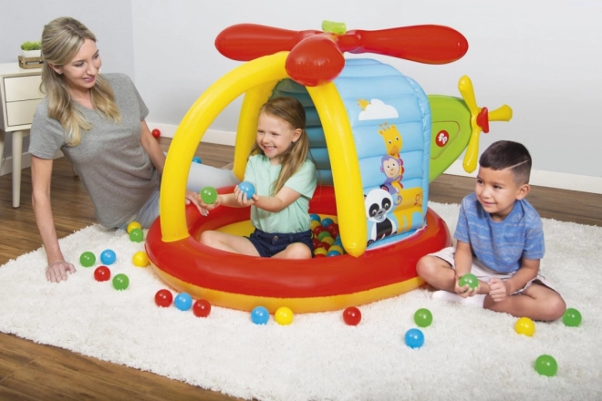 Piscina gonfiabile con elicottero e palline Fisher-Price