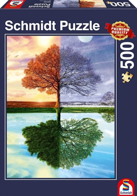 Puzzle Albero delle quattro stagioni 500 pezzi