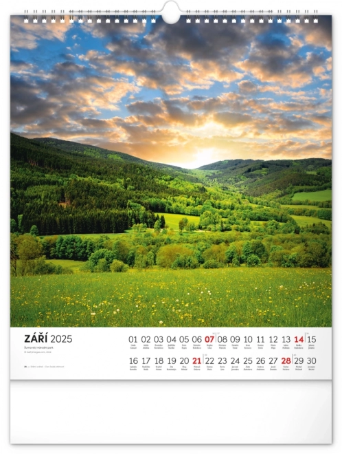 Calendario Murale Šumava 2025