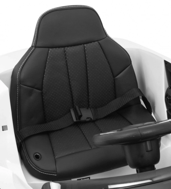 BMW 6 GT Auto bianco a batteria + telecomando + avvio lento + EVA + cinture + LED MP3