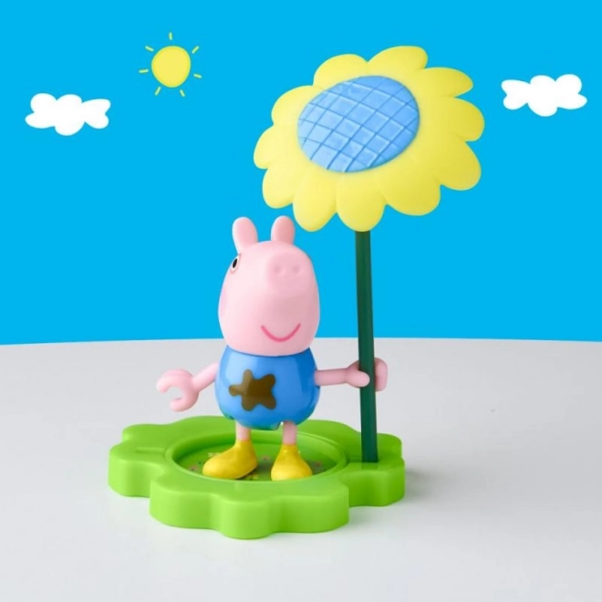 Peppa Pig divertimento in pozzanghera e fango, figurina