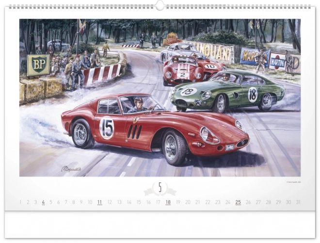 Calendario Murale Oldtimers di Václav Zapadlík 2025