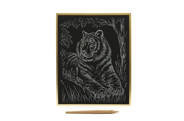 Immagine da grattare ArtLover Oro - Tigre