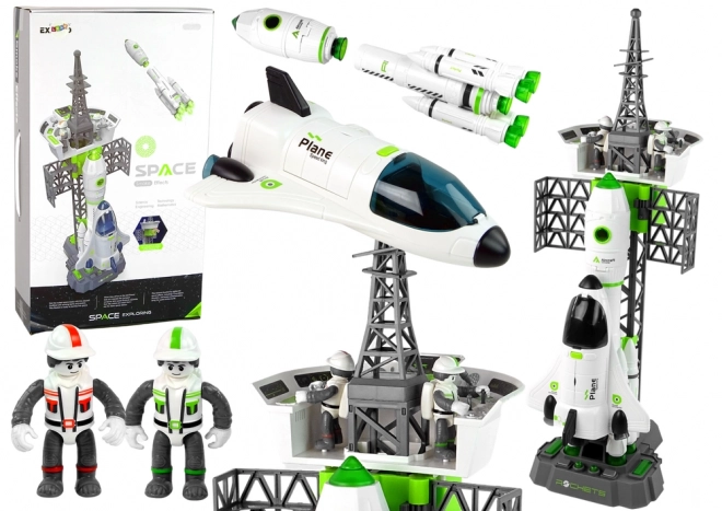 Set Stazione Spaziale Razzo Navetta Effetti Sonori e Fumo
