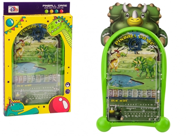 Gioco di abilità flipper dinosauri verde