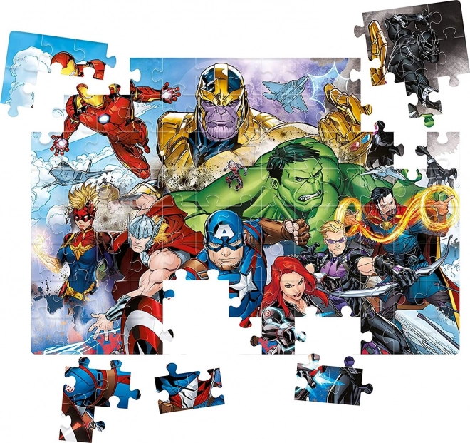 Puzzle Clementoni SuperColor Marvel Avengers 104 pezzi