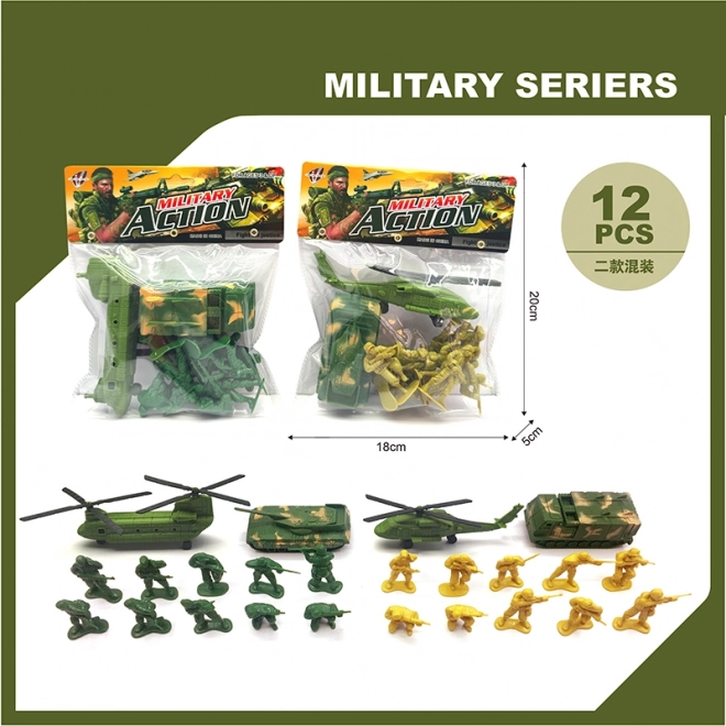 Set militare da 12 pezzi