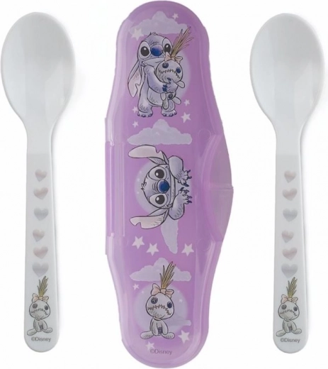 Set di cucchiai per bambini con custodia Lilo & Stitch