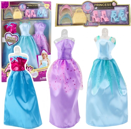 Set di vestitini e accessori per bambole ANLILI – 9 pezzi