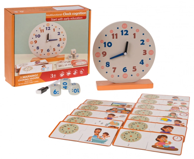 Set educativo orologio e accessori