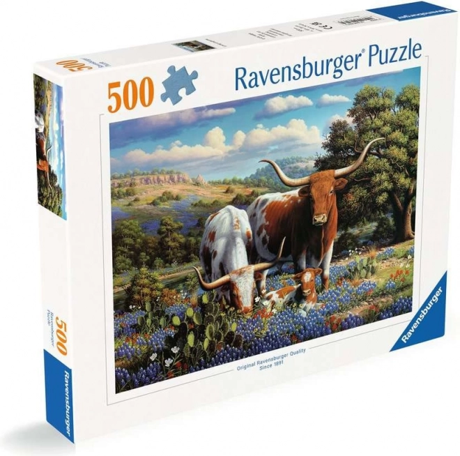 Puzzle Ravensburger Prato e Animali 500 Pezzi