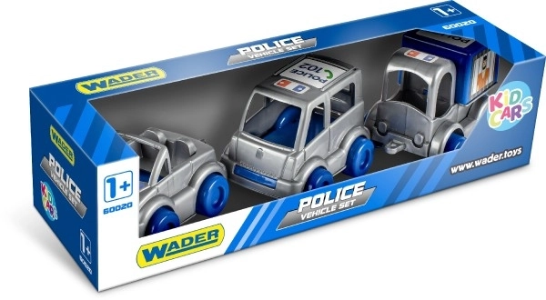 Set Polizia Kid Cars - 3 Veicoli