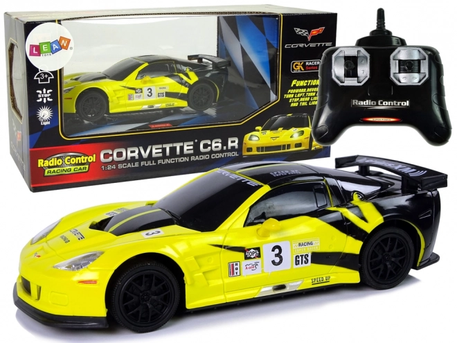 Auto sportivo telecomandato Corvette giallo