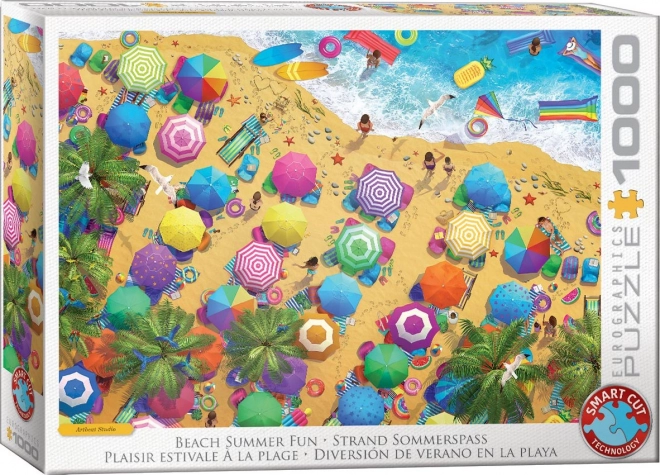 Puzzle Divertimento in Spiaggia 1000 Pezzi