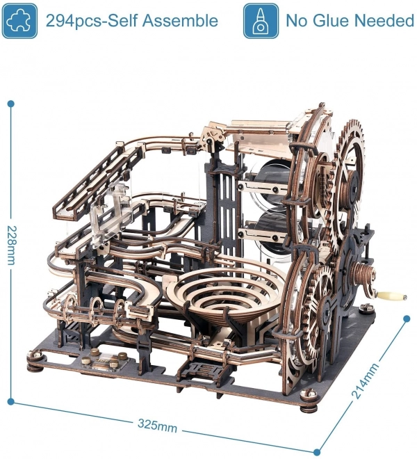 Robotime Rokr Puzzle in Legno 3D Pista delle Biglie: Città Notturna 294 Pezzi