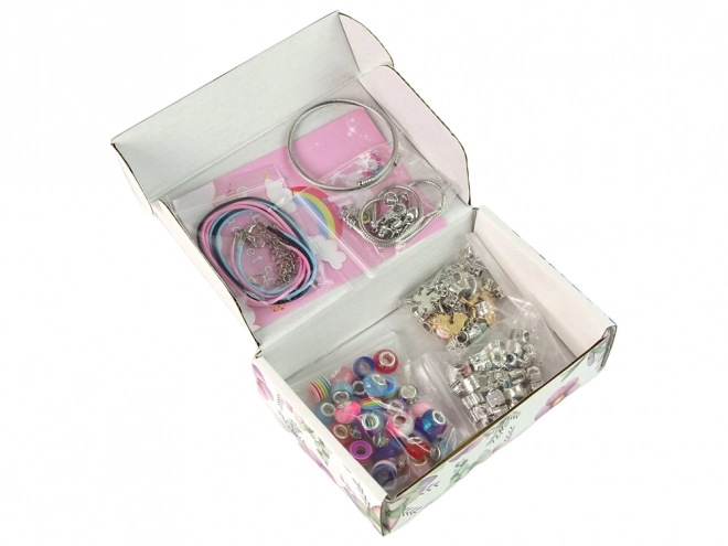 Set di creazione di braccialetti DIY con 90 perline