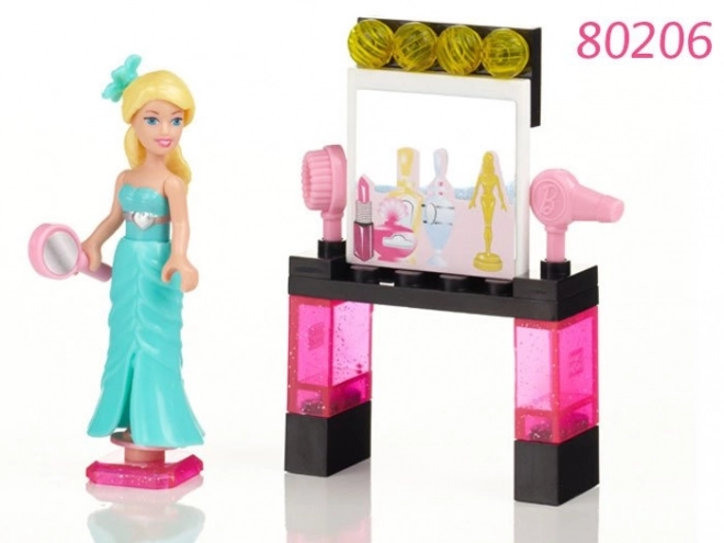 Barbie Mega Bloks Bambola Compatibile con Mattoncini