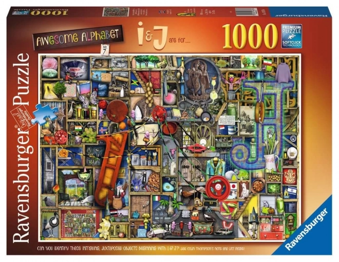 Puzzle lettera I e J 1000 pezzi RAVENSBURGER