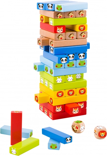Gioco di legno Jenga Animali TOOKY TOY