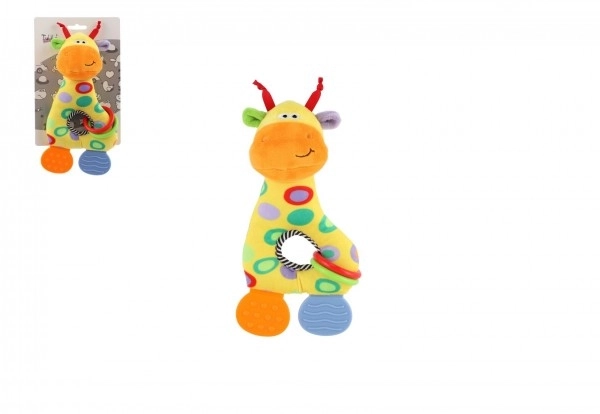 Giraffa peluche con massaggiagengive per neonati