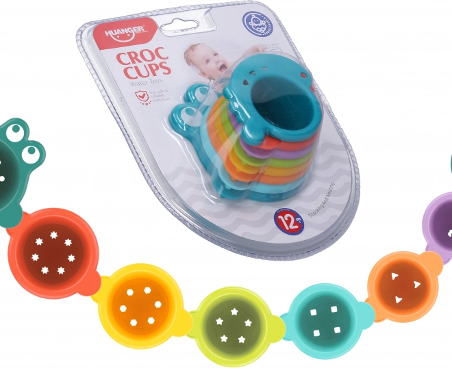 Bicchieri con motivo coccodrillo – set da 8 pz