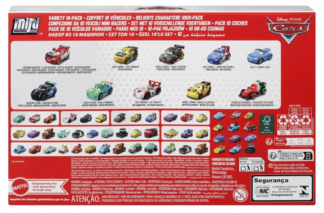 Set di 10 micro macchine Cars