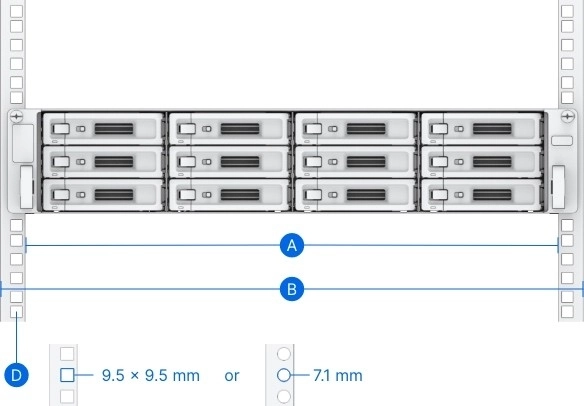 Kit di binari regolabili Synology