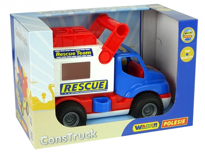 Camion dei soccorsi Construck blu e bianco Polesie